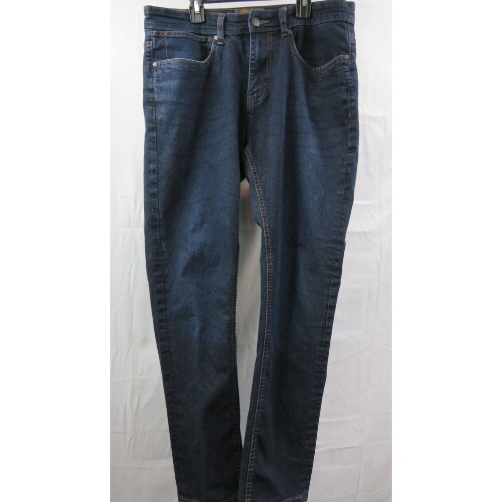 Copper & Oak Mens Jeans (Dark Blue) Slim Fit Stretch Straight, 32 x 32